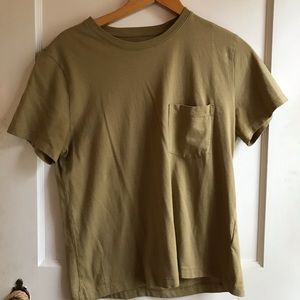 Everlane Box Cut Pocket Tee - Sage